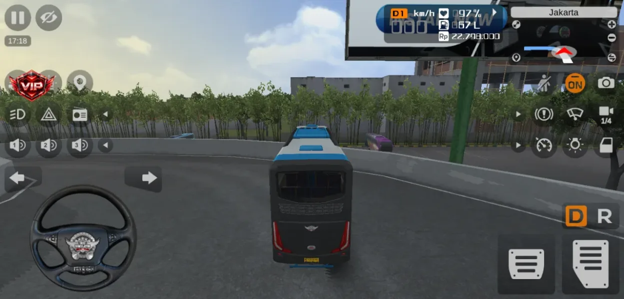 Bus Simulator Indonesia — menyetir keluar terminal bensin tetap