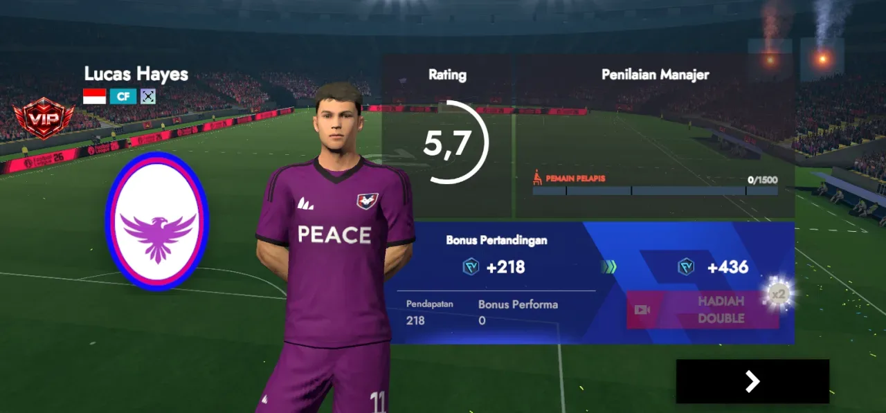 Football League 2026 — bonus pertandingan 218 koin