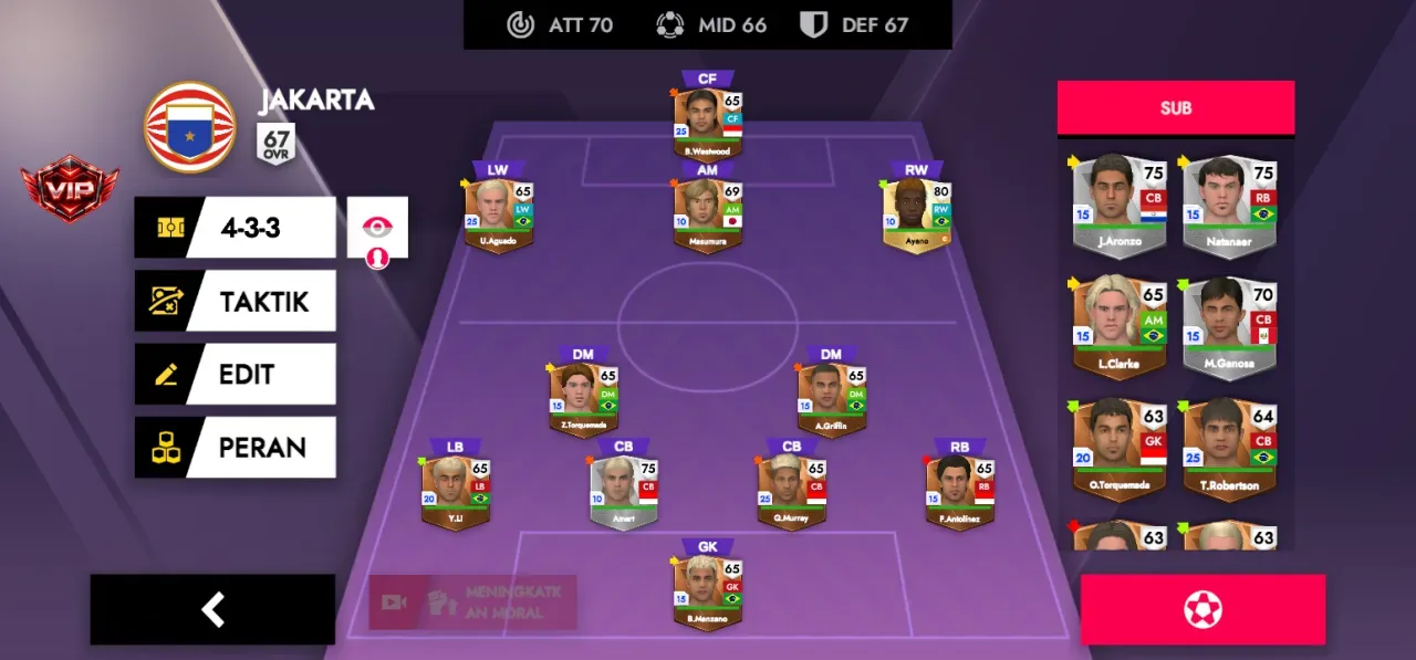 Football League 2026 — pemain baru di bangku cadangan