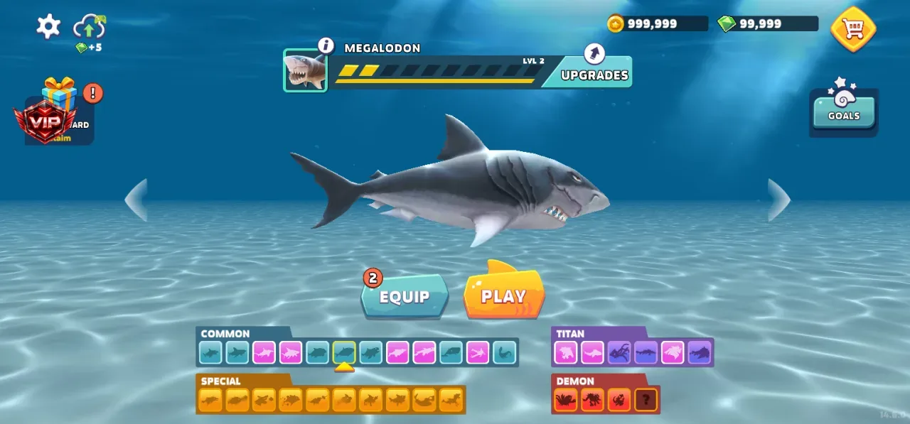 Hungry Shark Evolution — semua hiu terbuka megalodon