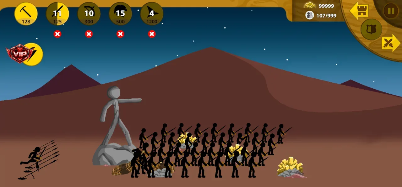 Stick War: Legacy — pasukan 107 emas 99999