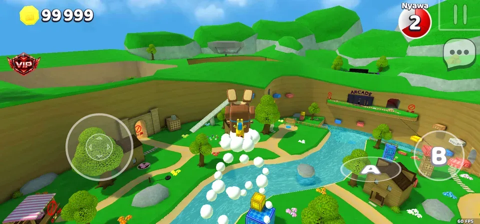 Super Bear Adventure — desa beruang dilihat dari atas