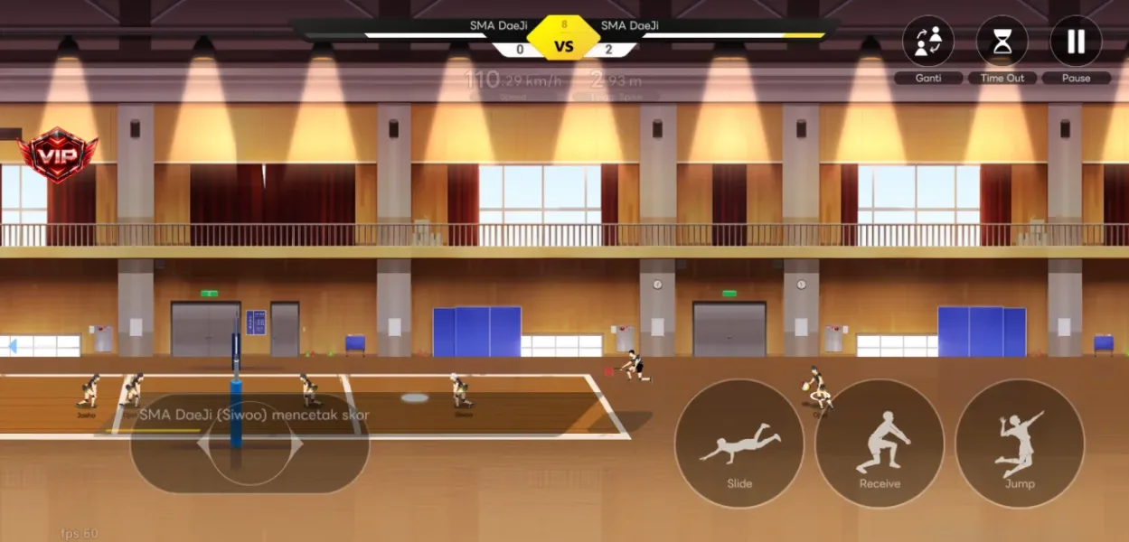 The Spike Cross - Volleyball — tanpa mod lawan unggul
